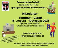 Mittelalter-Sommercamp der Kinderturnabteilung mit der Gemüseflotte